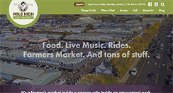 Desktop Screenshot of milehighfleamarket.com